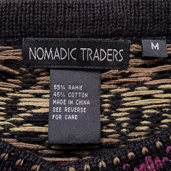 Vintage Whimsigoth Cardigan Sweater Grunge Romantic Folk Cottagecore Boho M - Picture 7 of 12